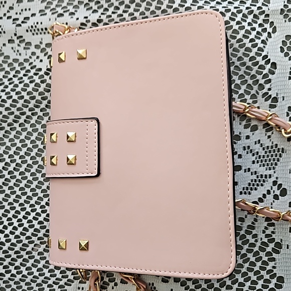 Studded Pink Crossbody Purse NWOT - Picture 6 of 9